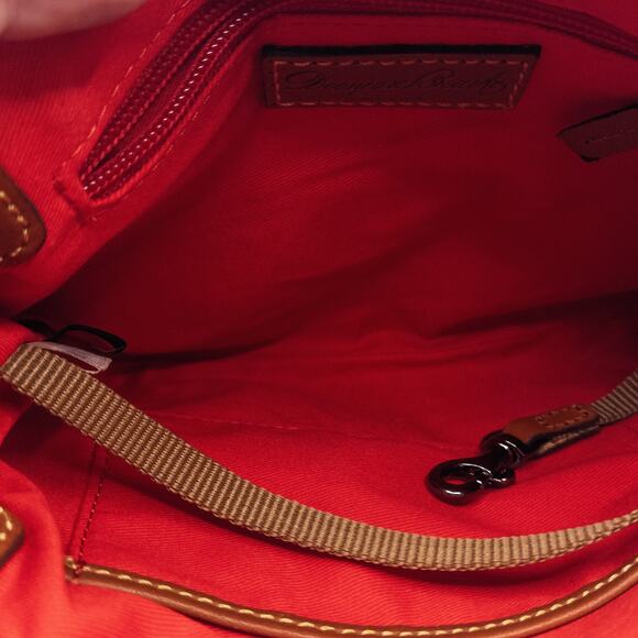 Dooney & Bourke Women’s Shoulder Bag Navy Nylon Leather Trim Crossbody Small - Picture 8 of 11